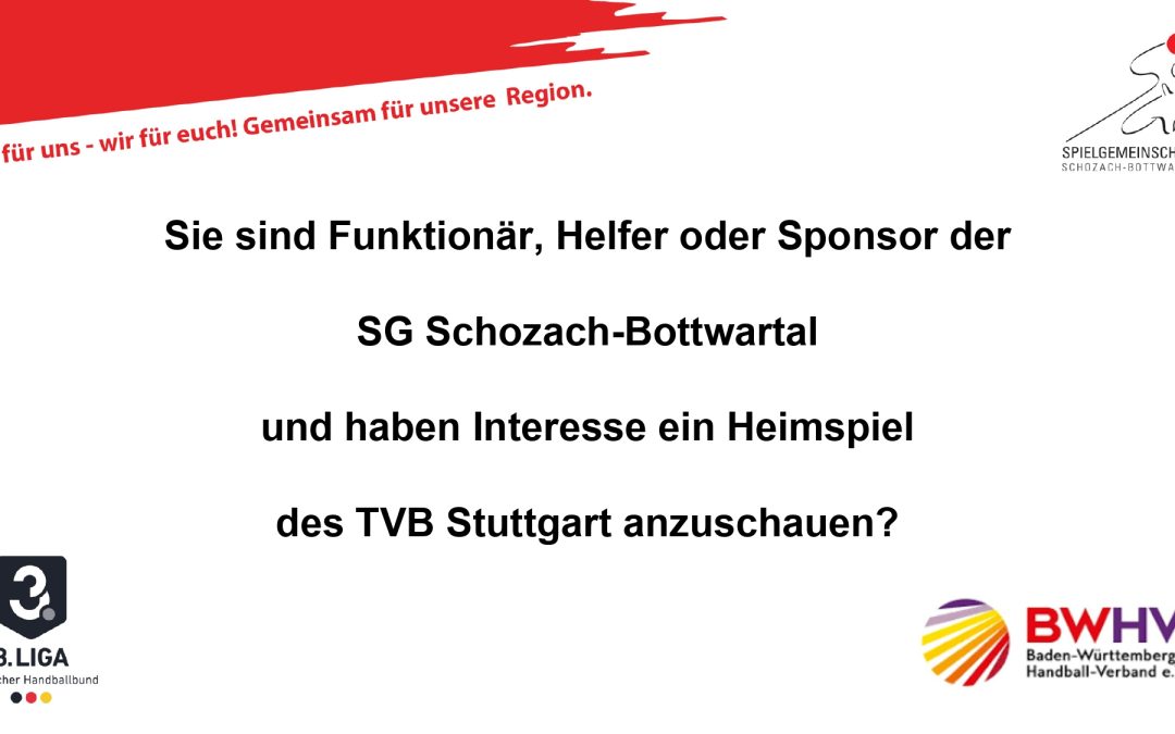 Karten für Spiele des TVB Stuttgart
